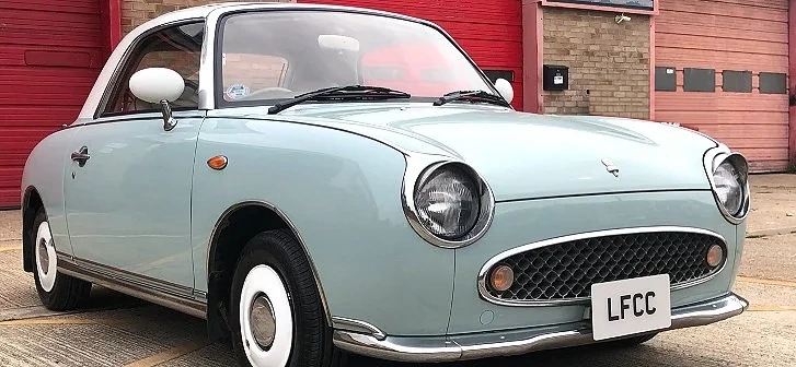 Pale Aqua Nissan Figaro – 46,000 miles