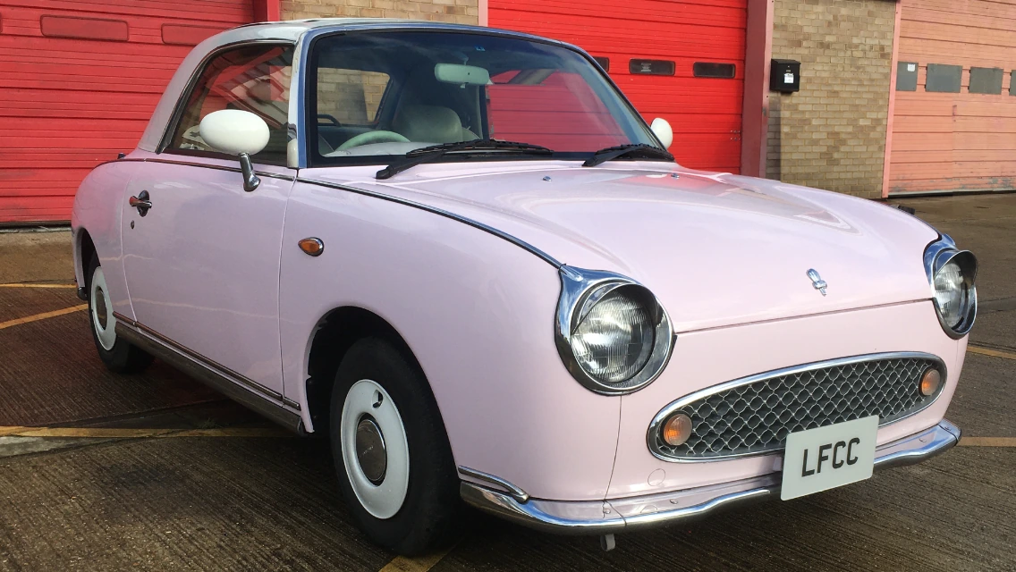 Baby Pink Nissan Figaro – 79,000 miles